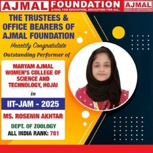 IIT-JAM Cracker of 2025 Rosenin Akhtar